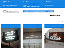 Tablet Screenshot of 21stcenturyssigns.com